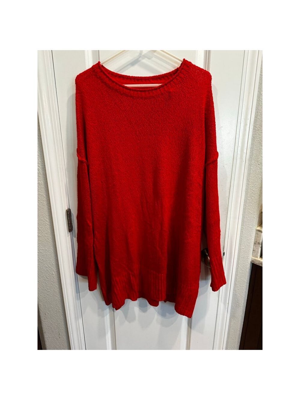 Red Crew Neck Sweater XL Unbranded
